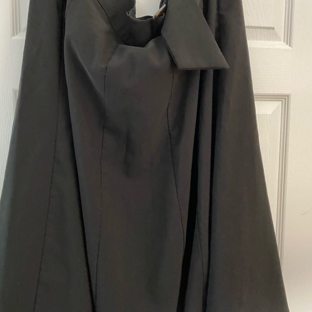 Gold flava sexy plus size skirt with belt in black